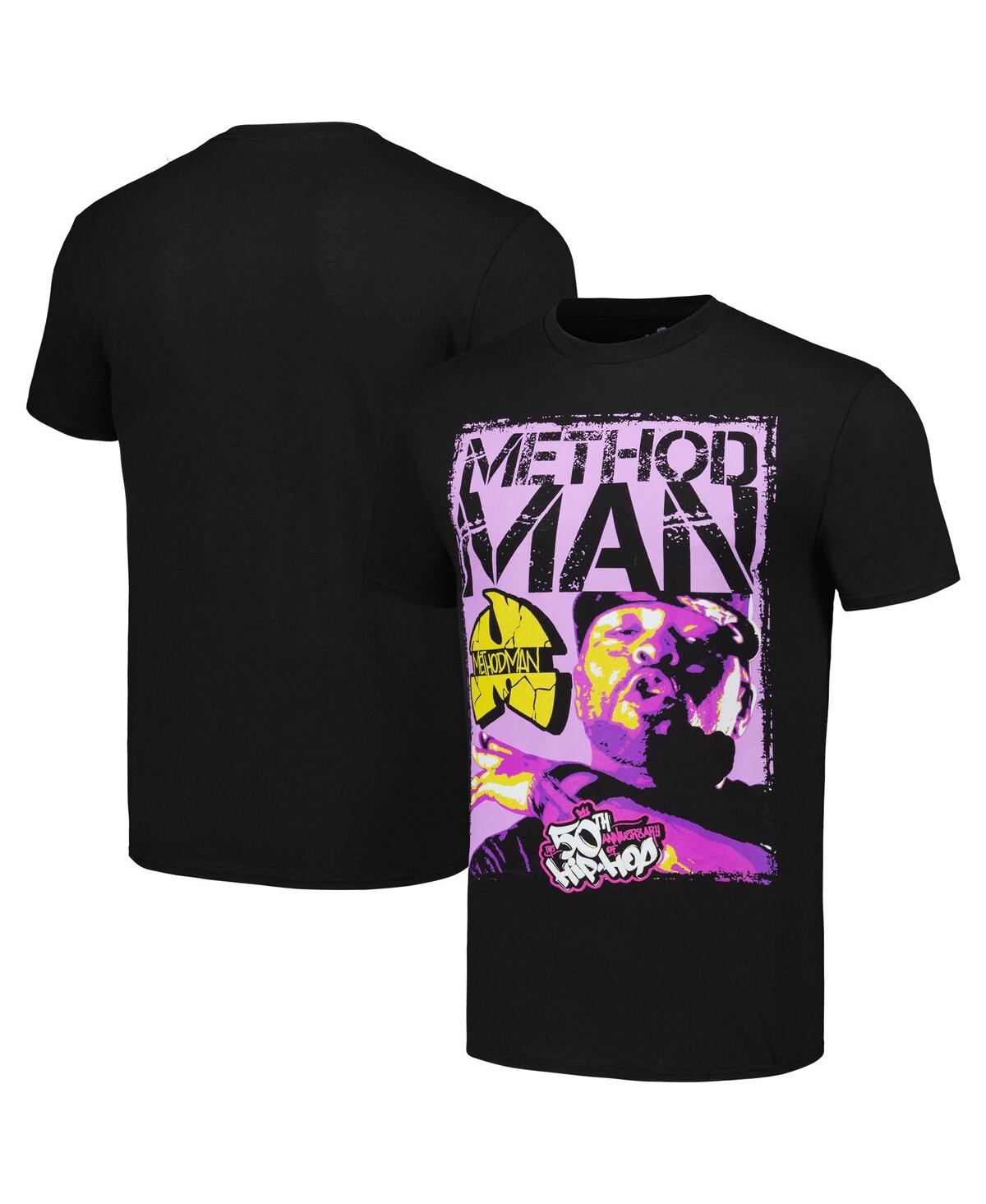 Men's50th Anniversary of Hip Hop Method Man Washed Graphic T-shirt - Black