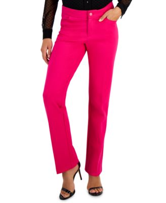 Anne Klein - Women's Compression Fly-Front Bootcut Pants