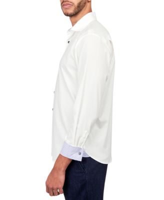 Men's Solid Herringbone Shirt