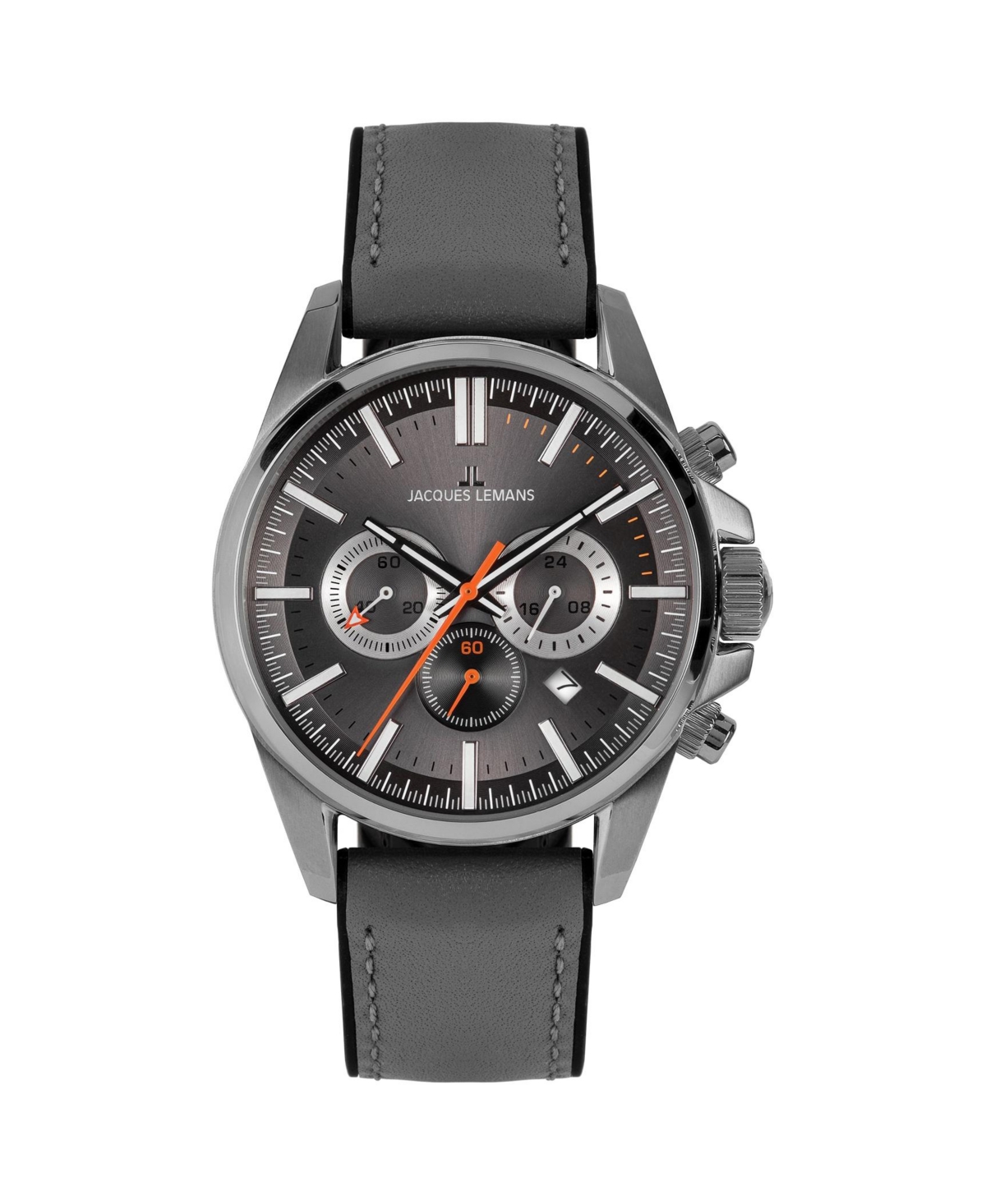 Jacques Lemans Men s Liverpool Watch with Silicone Leather Solid