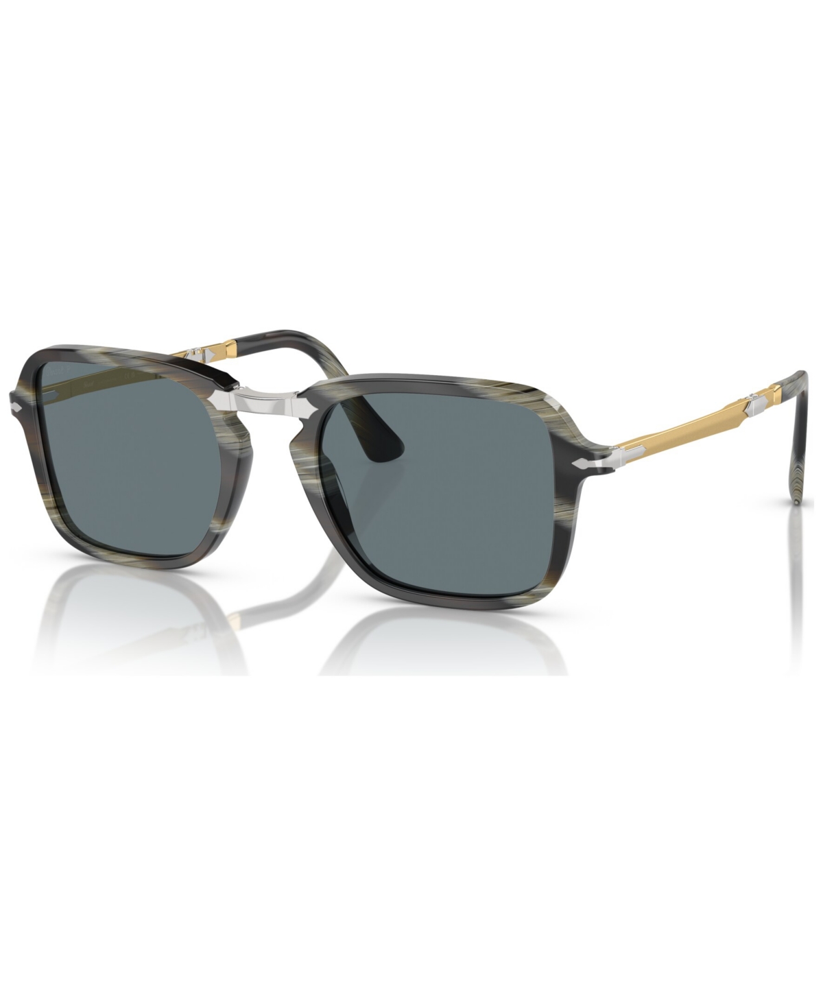 Shop Persol Unisex Polarized Sunglasses, Po3330s In Green Horn