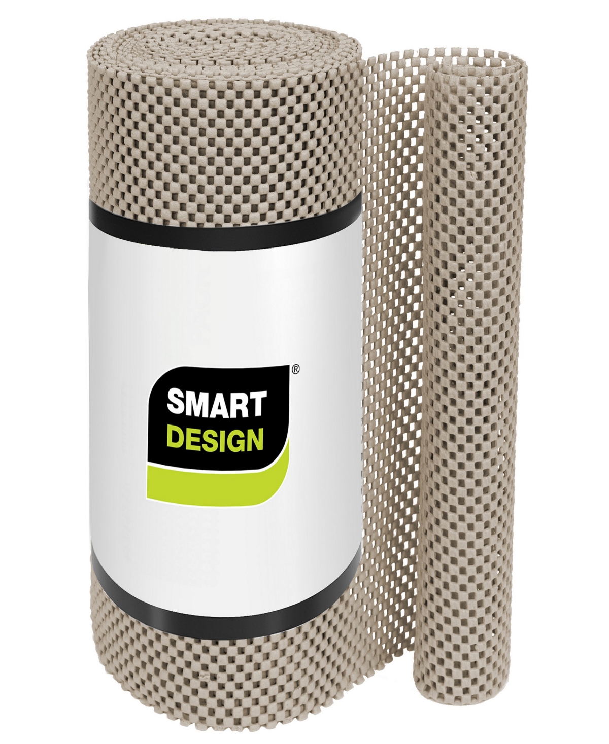 Smart Design Premium Grip Shelf Liner, 18" X 8' Roll In Taupe
