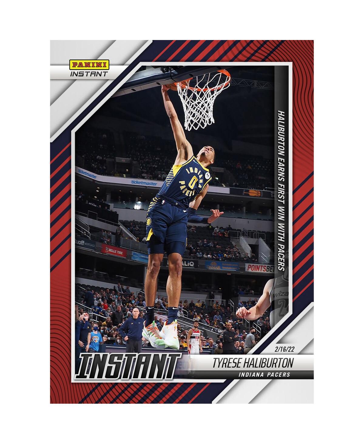 Panini America Tyrese Haliburton Indiana Pacers Parallel  Instant Haliburton Earns First Win With Pac In Multi