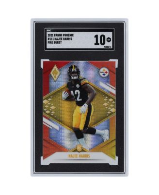 Najee Harris Pittsburgh Steelers 2021 Phoenix Fire Burst #111 SGC Authenticated 10 Rookie Card