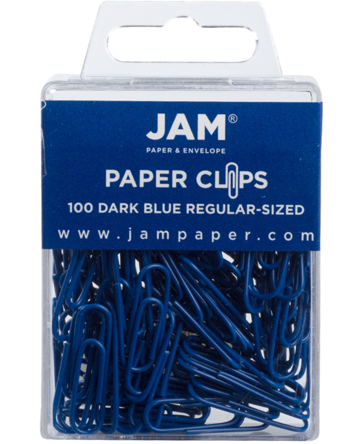 Jam Paper Colorful Standard Paper Clips In Dark Blue