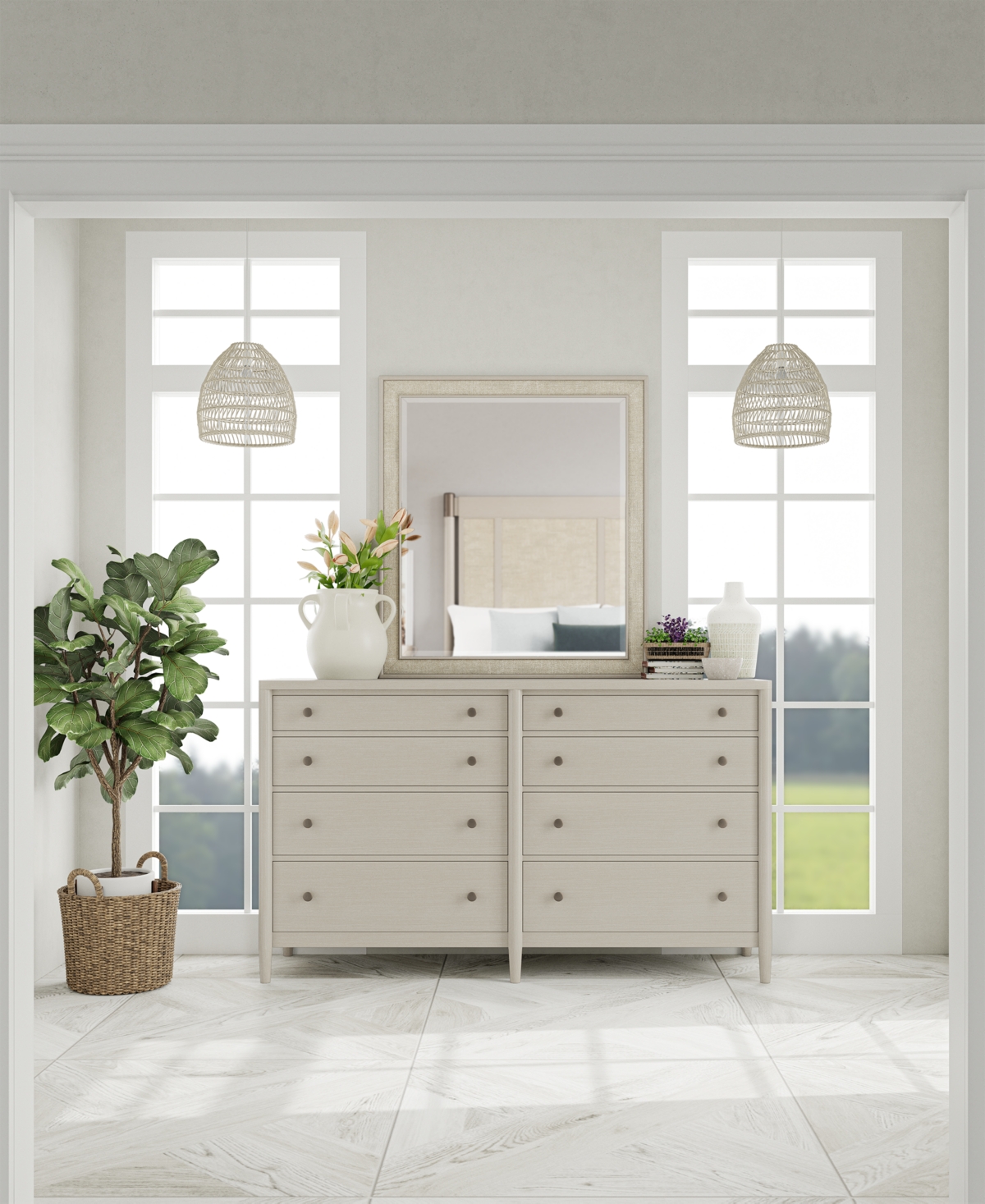 Macy's Laguna 8-drawer Dresser In Drift