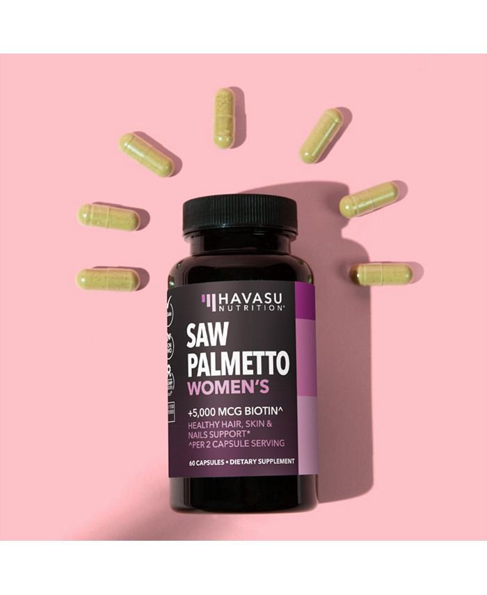 Havasu Nutrition Saw Palmetto for Women + Biotin Supplement DHT