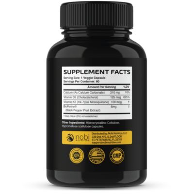 Vitamin K2 + D3 Capsules, 60ct