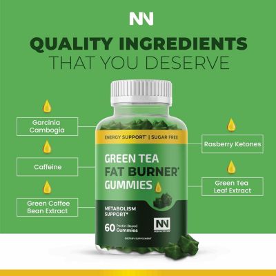 Green Tea Fat Burner Gummies,60ct