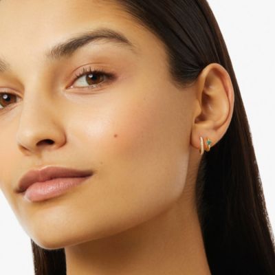 Double Hoop Earrings - Percy