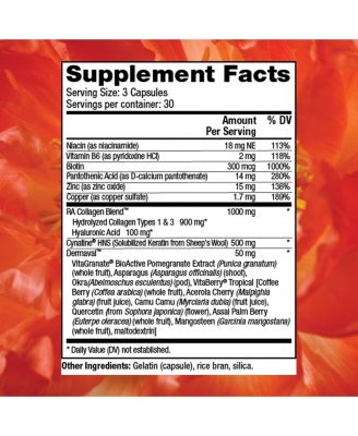 Reserveage, Tres Beauty 3, Beauty Supplement for Hair, Skin and Nails with Collagen, Keratin and Biotin, Gluten Free, 90 Capsules (30 Servings)