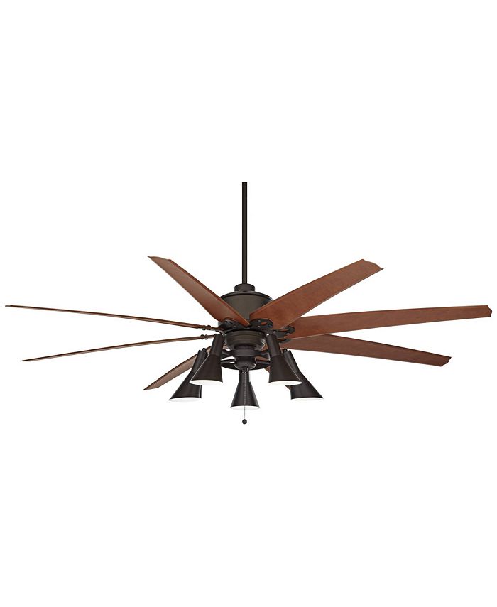 Casa Vieja 72 Inch Predator Ceiling Fan - Rustic Farmhouse LED Light With Remote Control