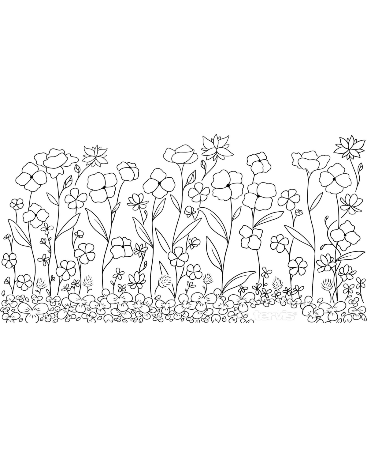 Tervis Tumbler Tervis Wildflower Crystal Collection Made in Usa Double Walled Insulated Tumbler Travel Cup Keeps Drinks Cold & Hot, 16oz, Clover and P