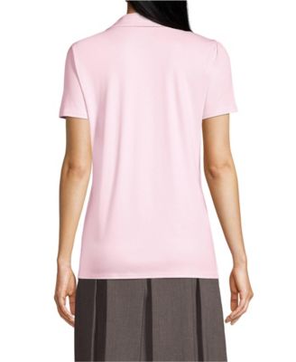 Women's Short Sleeve Peter Pan Collar Polo Shirt