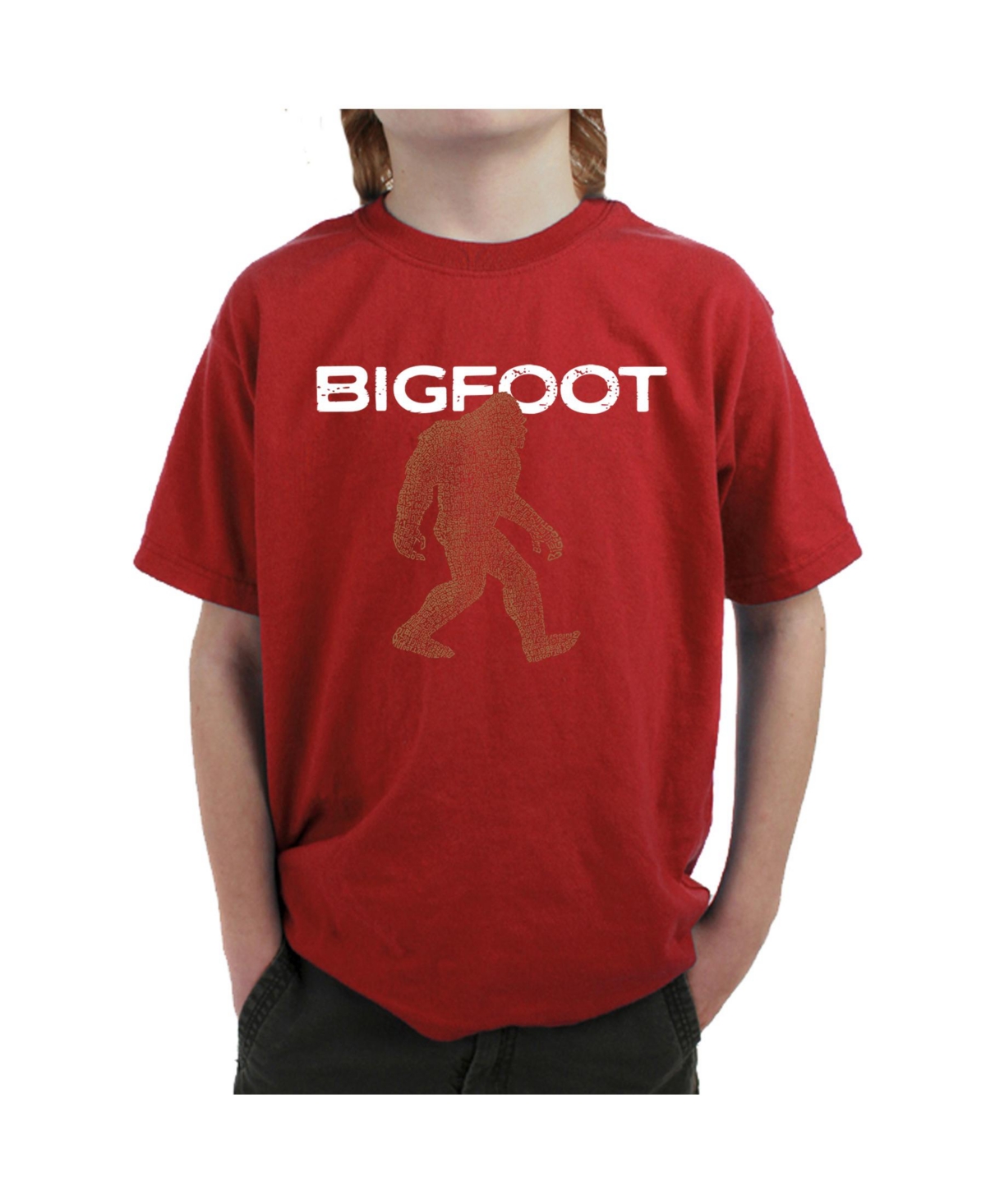 Bigfoot - Boy's Child Word Art T-Shirt