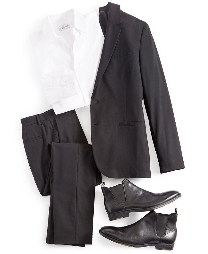 Calvin Klein Men's Slim-Fit Stretch Suit Jacket, Slim-Fit Button-Down ...