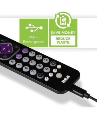 Universal Remote Control Rechargeable - Black