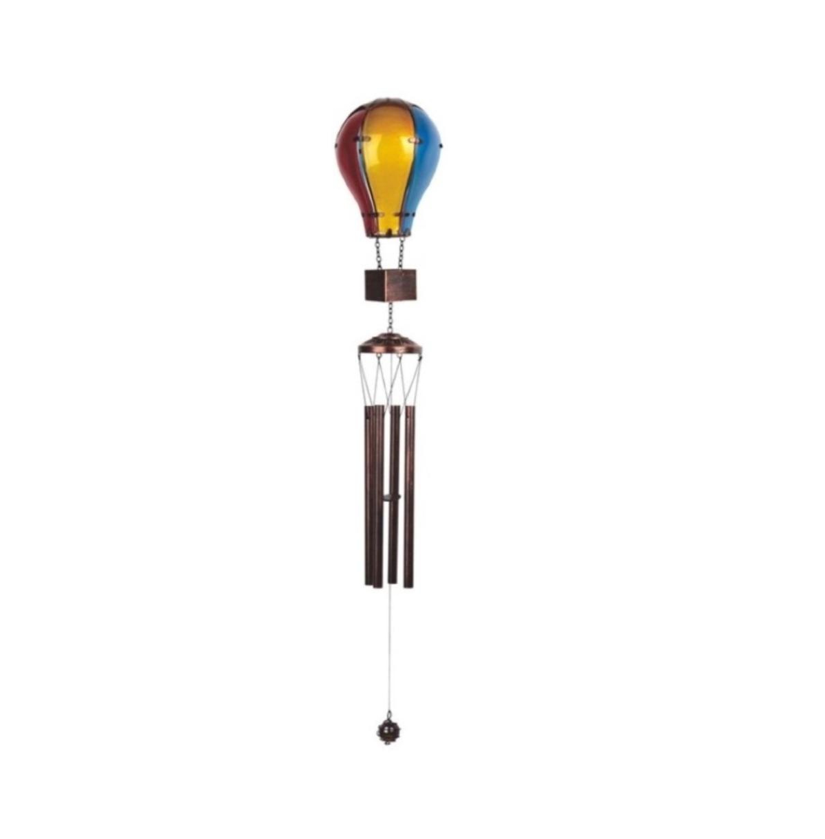 41" Long Color Glass Air Balloon Wind Chime - Multi