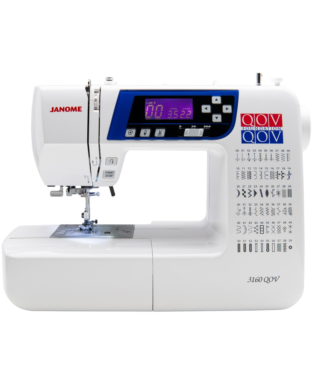 3160QOV Quilts of Valor Computerized Sewing and Quilting Sewing Machine - White