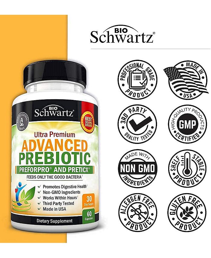 BioSchwartz Advanced Prebiotic 60 Capsules Macy's