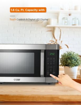 Stainless Steel 1.6 cu.ft. Touch Control Digital Display Microwave