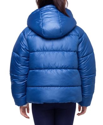Girls Heavyweight Puffer Jacket Sherpa Lined Bubble Coat