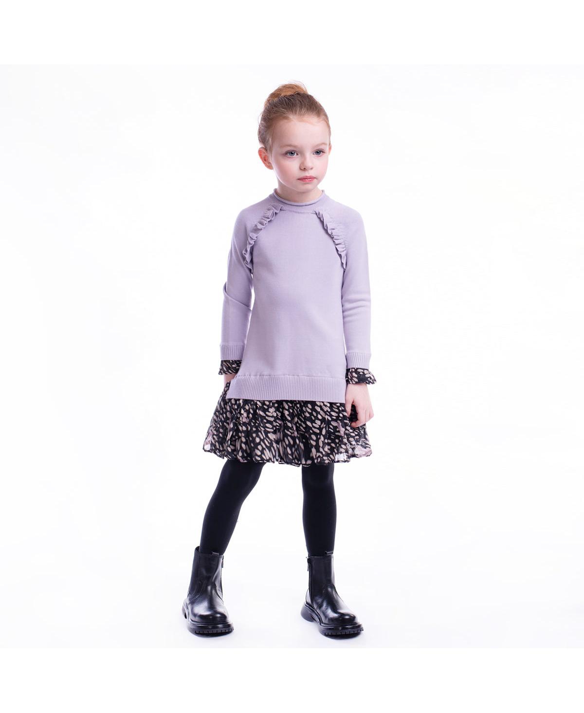 Imoga Collection Big Girls Micah FW23 Pebble Fine Yarn Chiffon Dress - Open miscellaneous 998