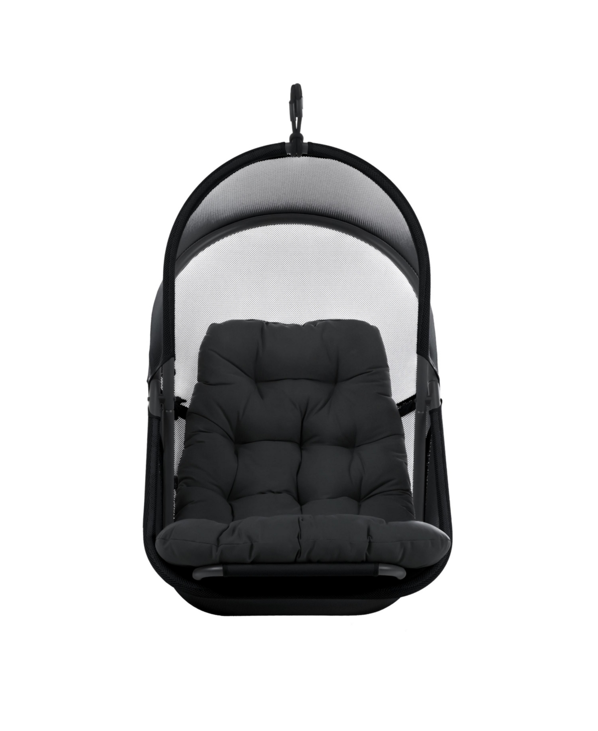 Furniture of America Mesh Foldable Swing Chair with Canopy High Back Cushion No Stand