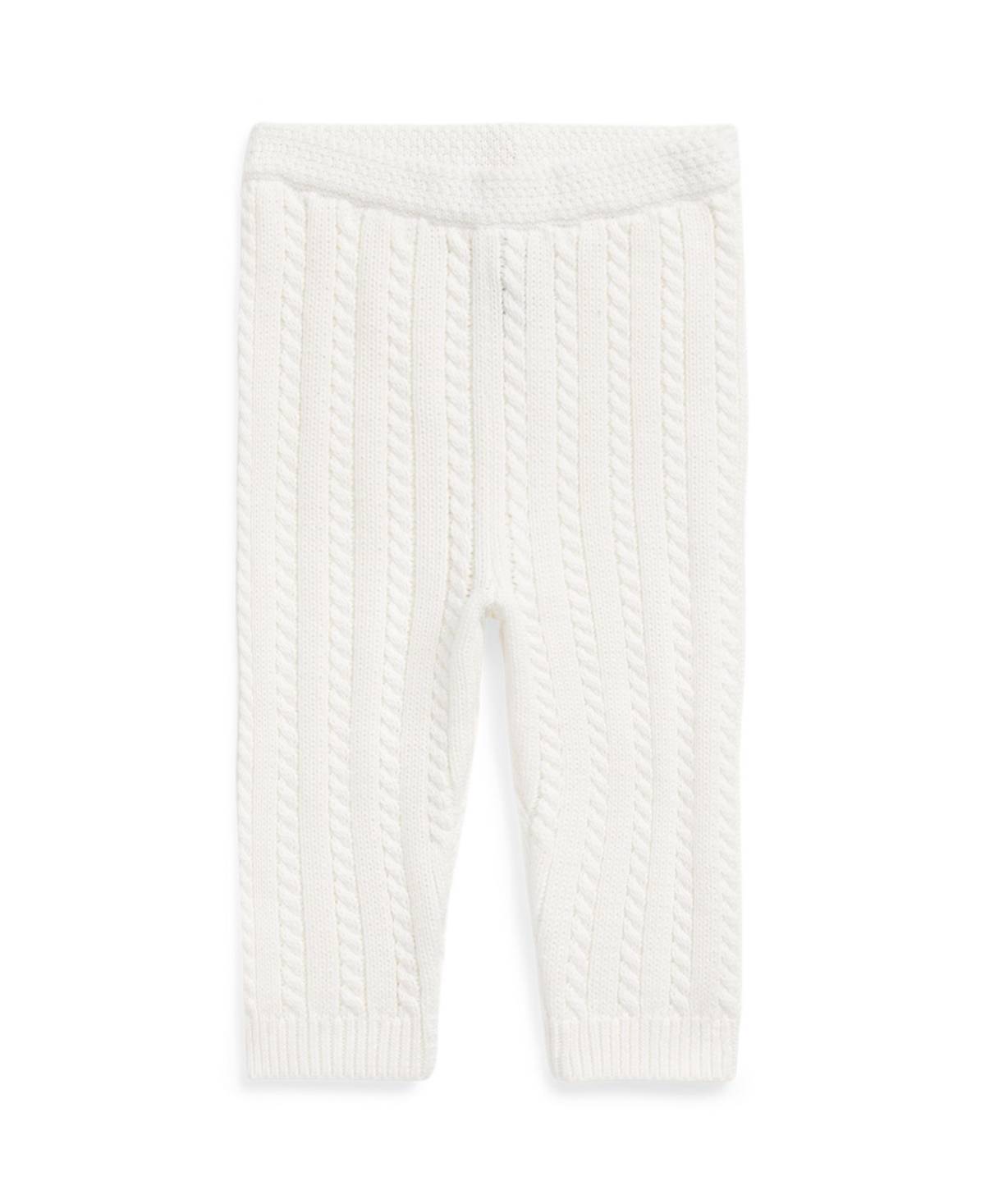 Polo Ralph Lauren Baby Boys Cotton Cable Knit Sweater Pants In Trophy Cream