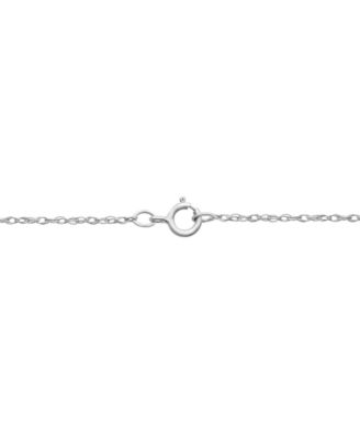 Diamond Knot Pendant Necklace in 14k White Gold (1 ct. t.w.), Created for Macy's