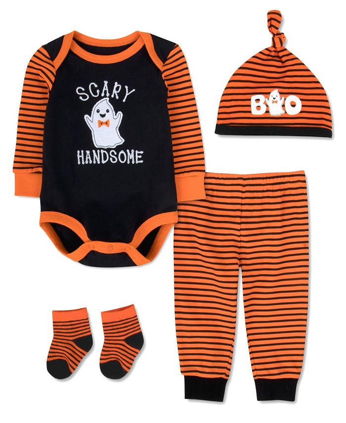 Baby Essentials Baby Boys 4 Piece Halloween Layette Set Macy's