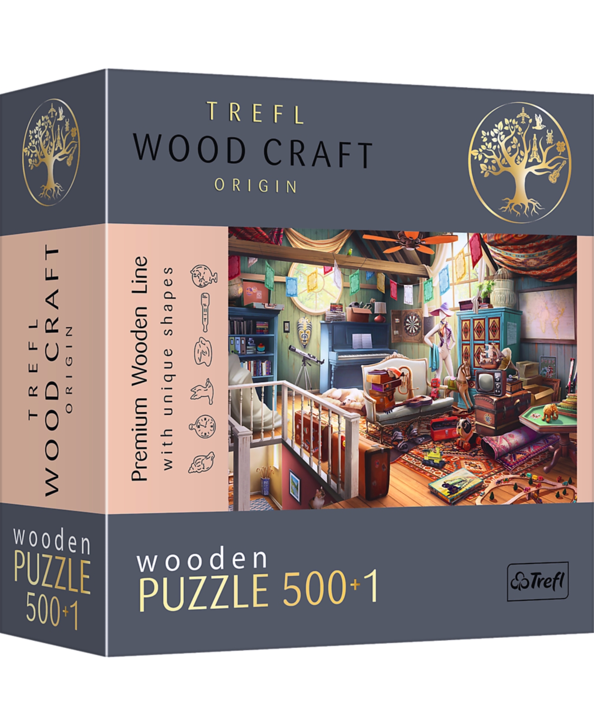 Trefl Wood Craft 500 Plus 1 Wooden Puzzle In Multi