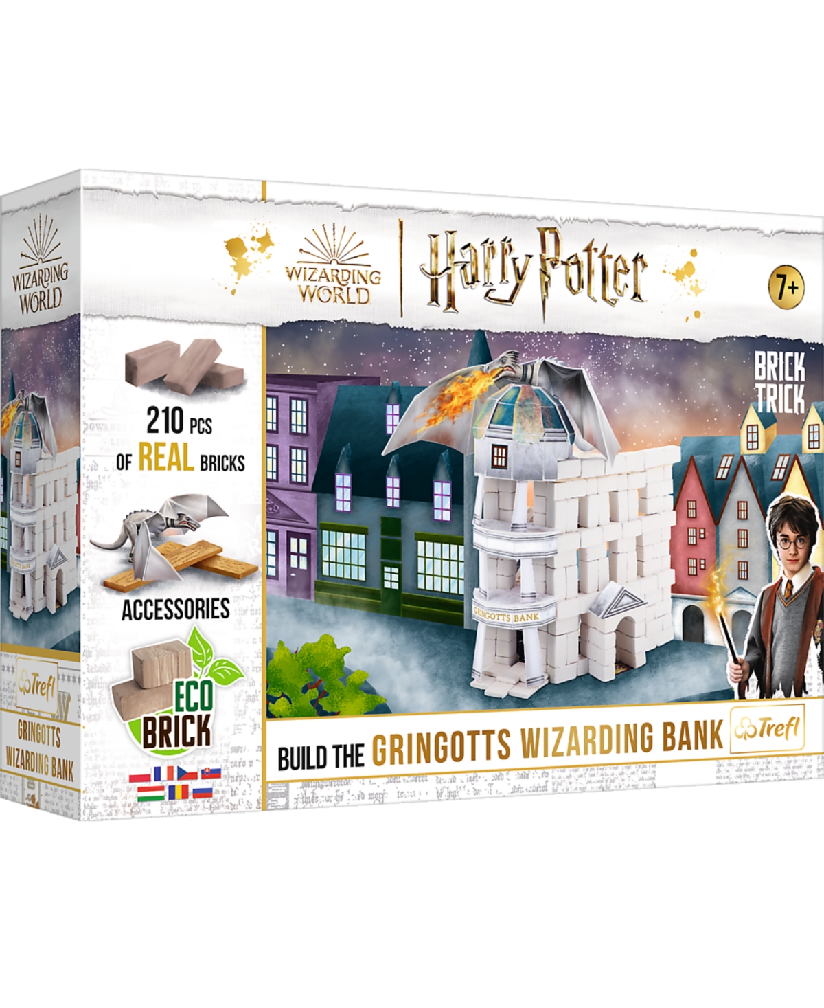 Trefl Kids' Harry Potter Brick Tricks Gringotts Wizarding Bank, 210 Piece In Multi