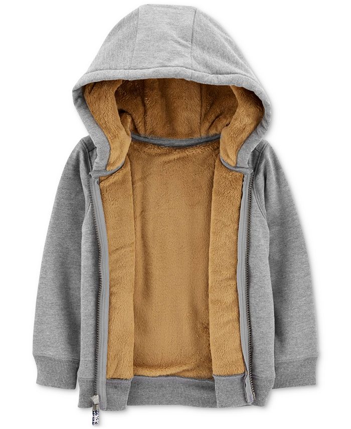 Carter's Toddler Boys FauxSherpaLined FullZip Hoodie Macy's