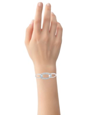 Diamond Ovals Bolo Bracelet (1/6 ct. t.w.) in Sterling Silver