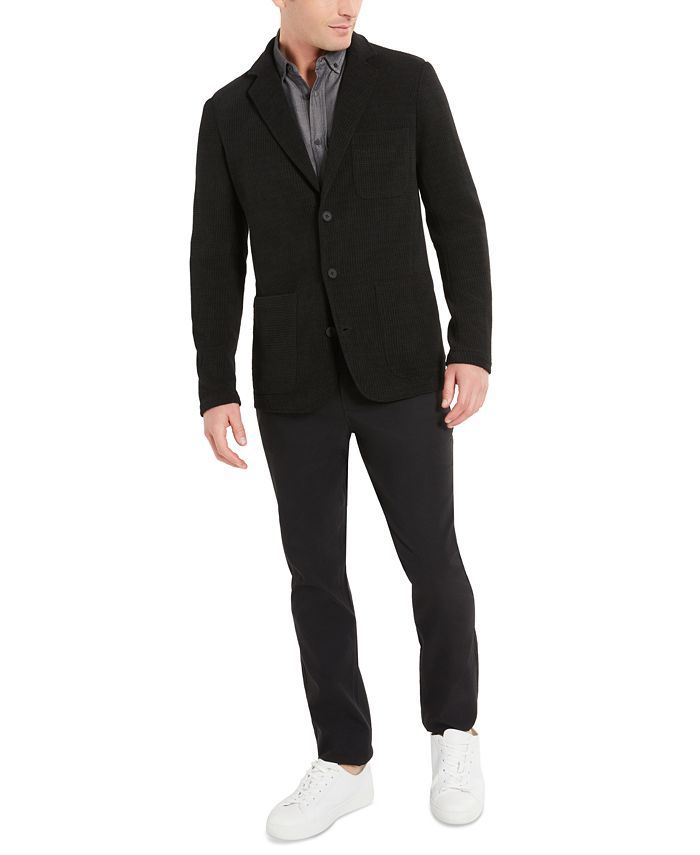 Cole Men's Textured TriplePatch Pocket Stretch Blazer Macy's