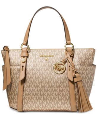  Michael Kors Sullivan Small Convertible Top Zip Tote Smokey  Rose One Size : Clothing, Shoes & Jewelry