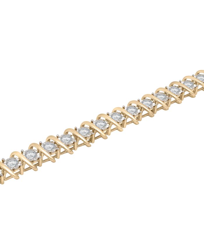 Macy's Diamond Tennis Bracelet (5 ct. t.w.) in 10k Gold, Created for