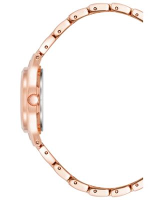 Women's Quartz Rose Gold-Tone Alloy Bracelet Watch, 26mm