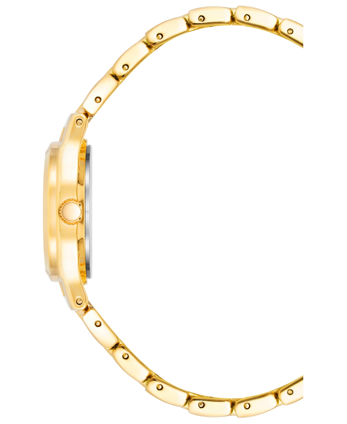Anne Klein Women's Quartz Gold-tone Alloy Bracelet Watch, 26mm In Gold-tone,white