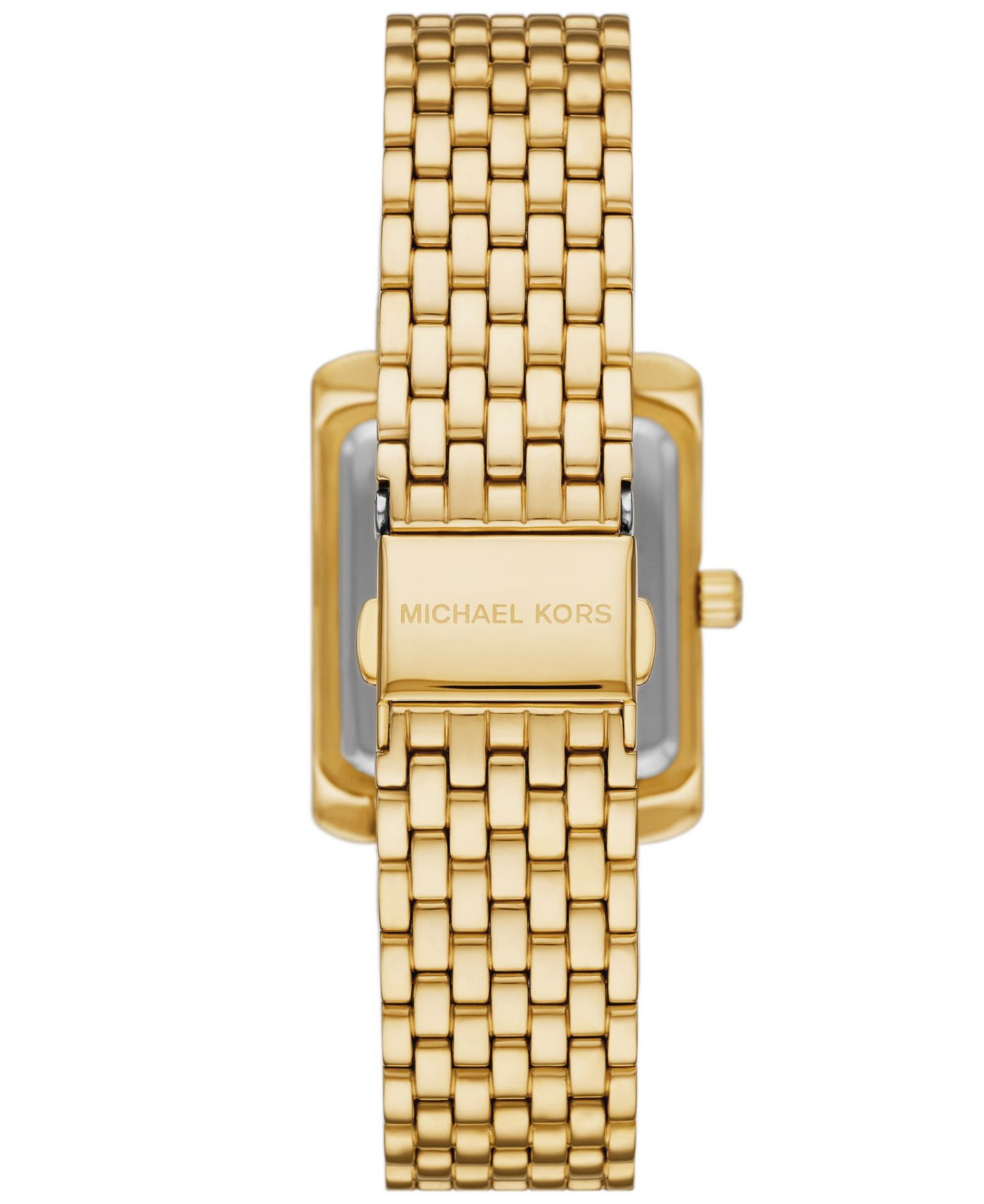 Женские часы Michael Kors Emery Three-Hand Gold-Tone Stainless Steel Watch 33 x 27mm — фото 4