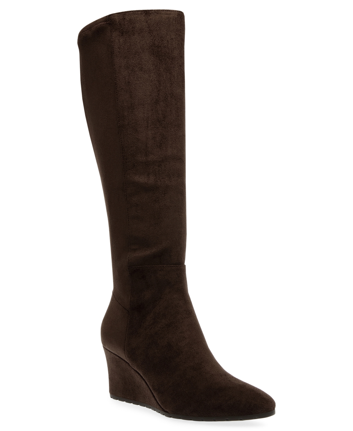 Women's Valonia Wedge Heel Knee High Boots - Dark Brown Ms