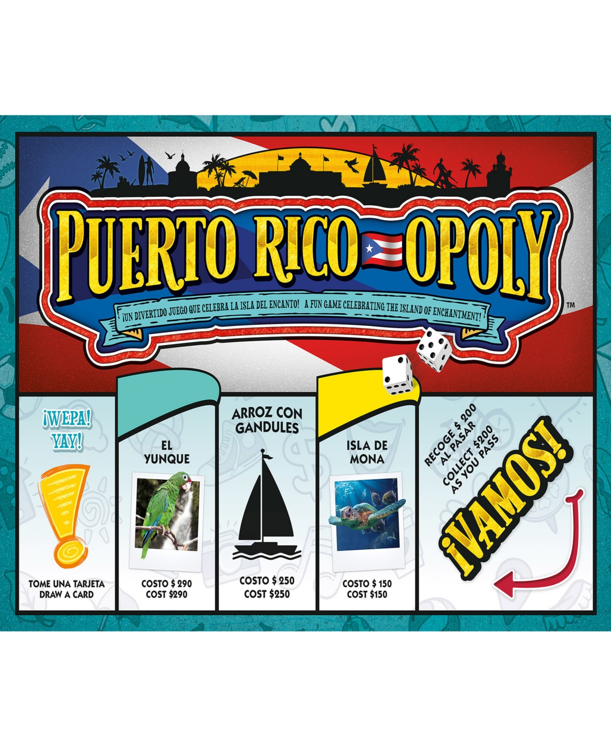 LATE FOR THE SKY - PUERTO RICO-OPOLY BOARD GAME 