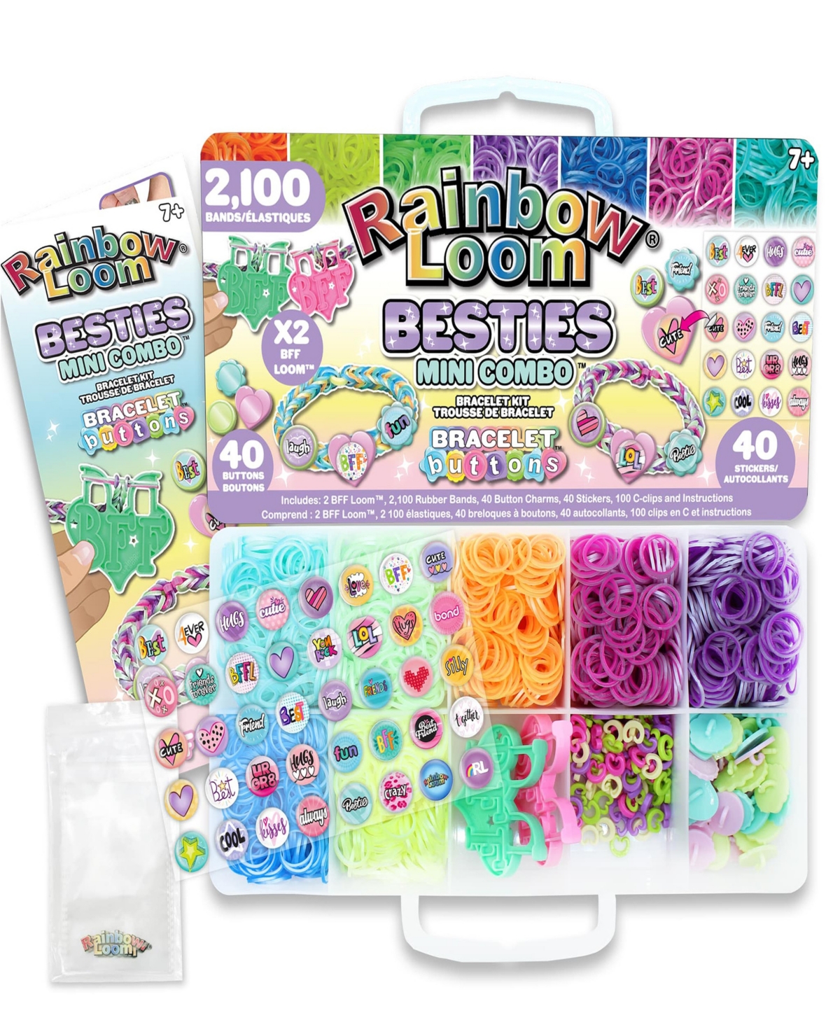 Shop Rainbow Loom Bestie Mini Button Combo Set In Multi