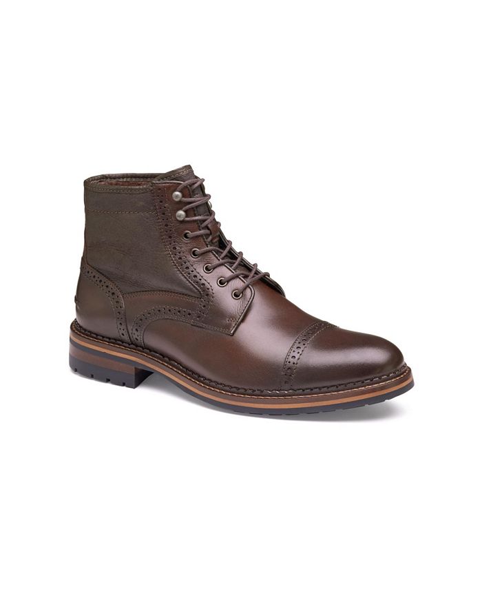 Johnston Murphy Men s Connelly Cap Toe Shearling Boots Macy s