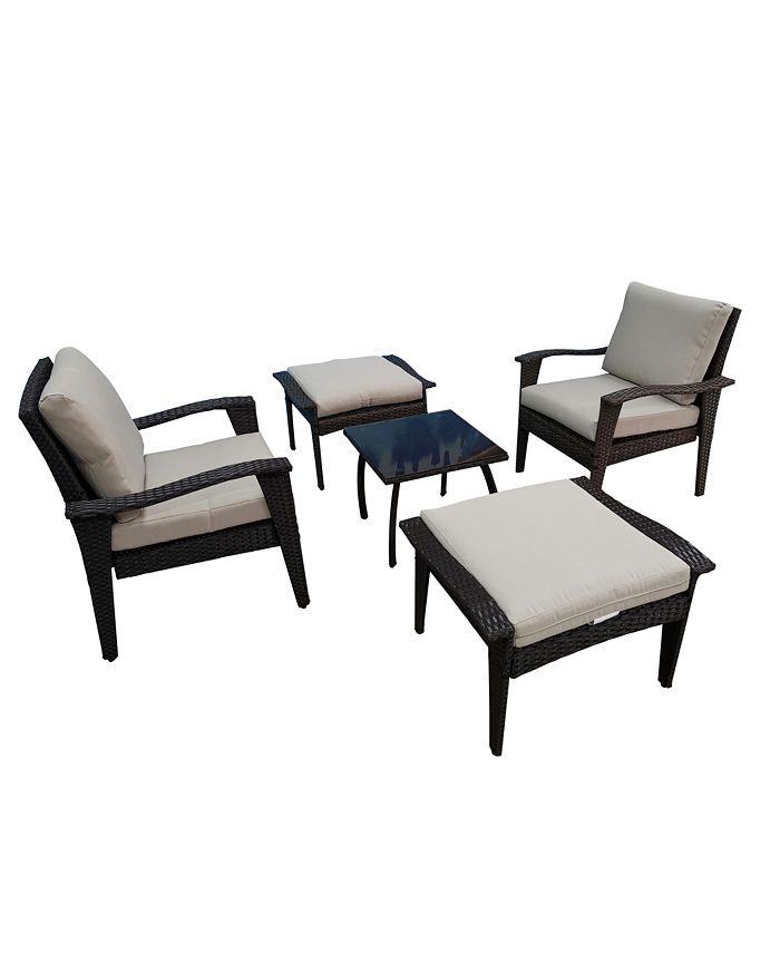 Simplie Fun Outdoor Patio Lounge Chairs Rattan Wicker Patio Chaise Lounges Chair Patio Lounger