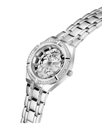 Women's Multi-Function Silver-Tone Stainless Steel Watch 36mm