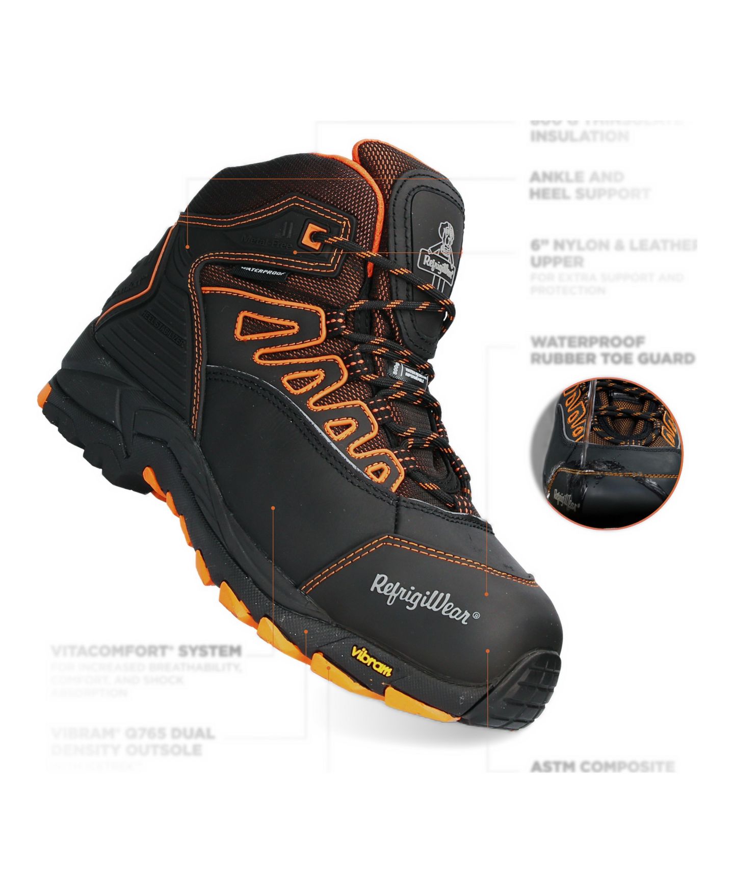 Мужские ботинки RefrigiWear PolarForce Hiker Boot, цвет: Чёрный — фото 95