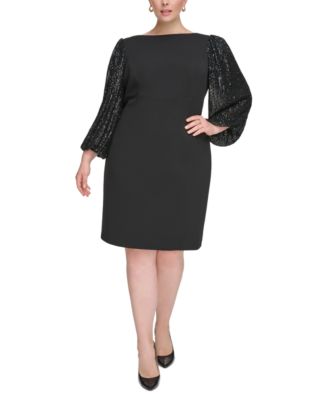 Macy's little black dress plus size hotsell