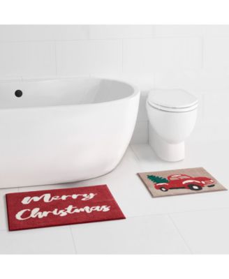 Happy Holidays - Trucks 2-Pc. Bath Rug Set
